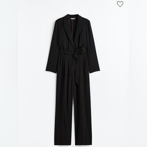 H&M Black Jumpsuit w/ Belt Tie